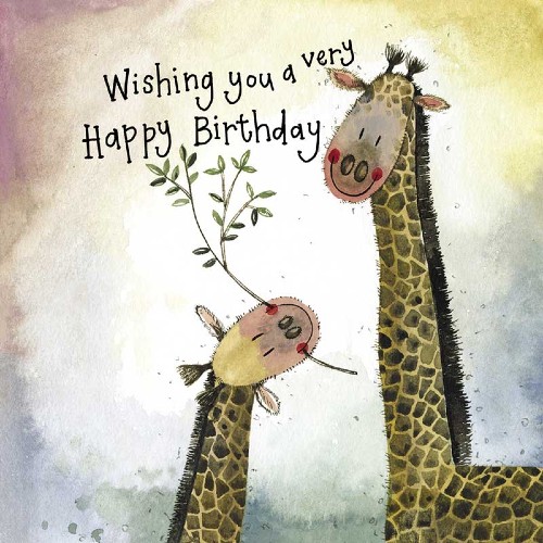 Alex Clark Starlight Giraffe Birthday Card