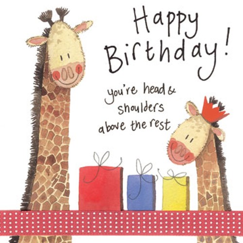 Alex Clark Giraffes Birthday Card