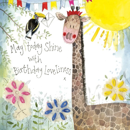 Alex Clark Sunshine Giraffe Birthday Card