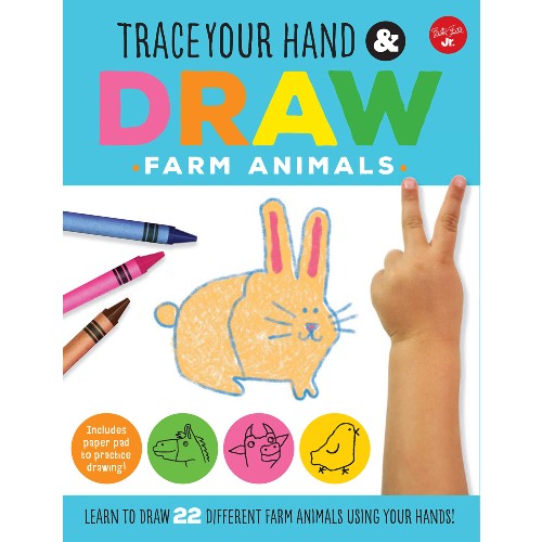 Trace Your Hand & Draw Farm Animals